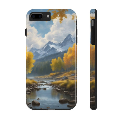 Aspens in The Mountains Tough Phone Cases Nature Phone Cover Outdoor Adventure Gift Protective Cases Wildlife-Inspired