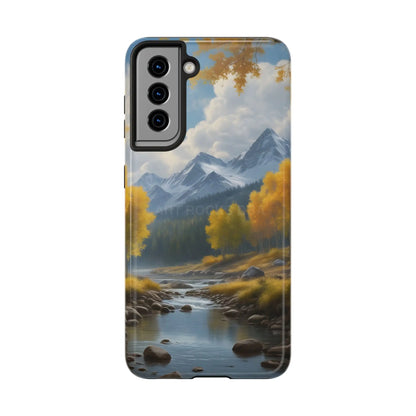 Aspens in The Mountains Tough Phone Cases Nature Phone Cover Outdoor Adventure Gift Protective Cases Wildlife-Inspired