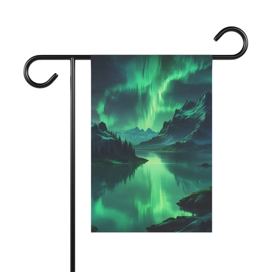Aurora Borealis Garden Banner - 12’’ × 18’’ - Home Decor