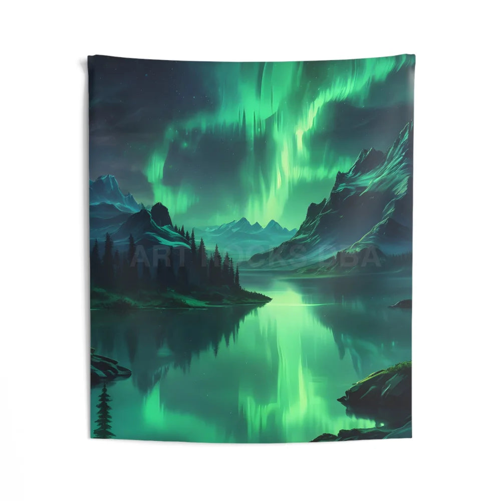 Aurora Borealis Indoor Tapestry Bohemian Wall Hanging Home Decor Wall Art Nature Theme Gift for Nature Lovers - 50’’ ×