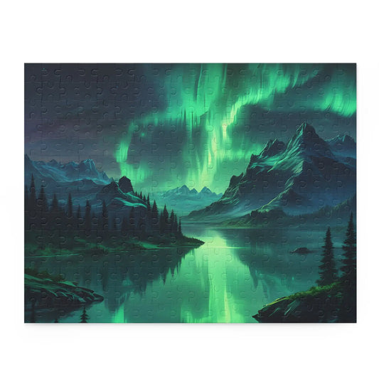 Aurora Borealis Jigsaw Puzzle- 120/252/500 pieces - 14’’ × 11’’ (252 pcs) - Puzzle