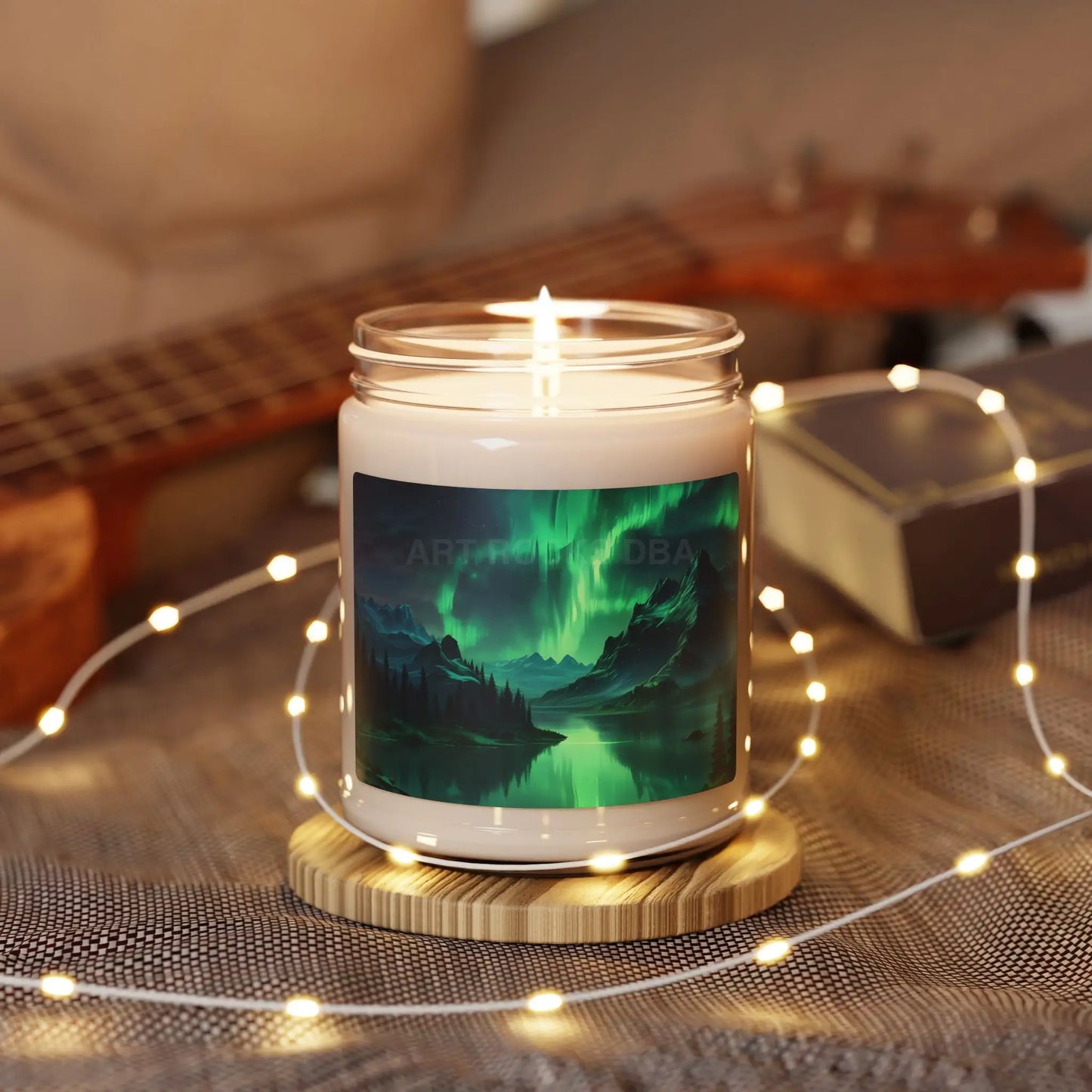 Aurora Borealis Scented Soy Candle 9oz – Relaxing Aromatherapy Candle for Home Decor Birthday Gift Self-Care Treat Cozy