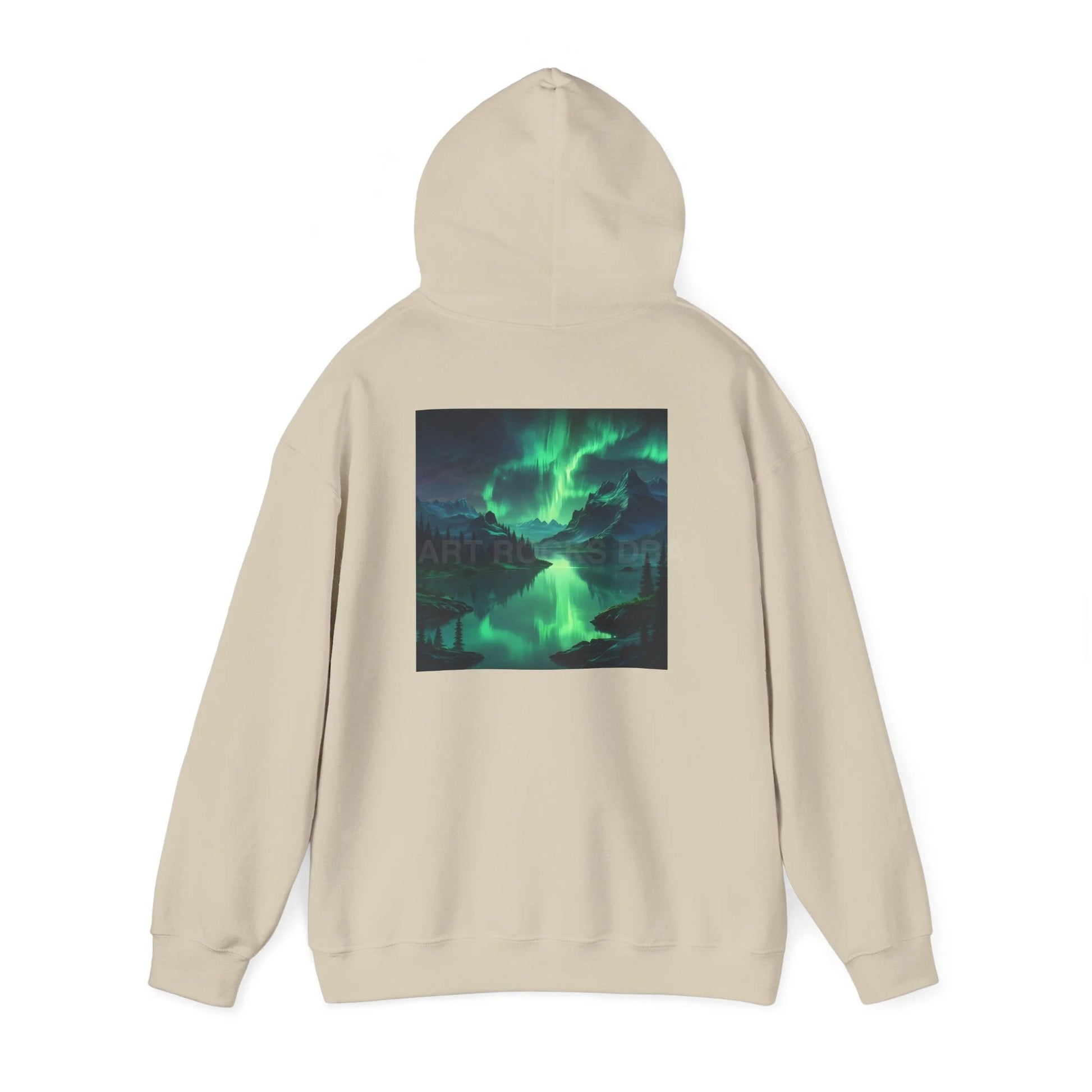 Aurora Borealis Sweatshirt Unisex Hooded Sweatshirt - Cozy Graphic Hoodie for Art Lovers Winter Gift Casual Wear Art