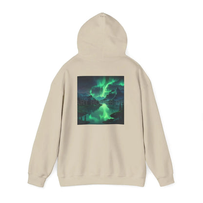 Aurora Borealis Sweatshirt Unisex Hooded Sweatshirt - Cozy Graphic Hoodie for Art Lovers Winter Gift Casual Wear Art