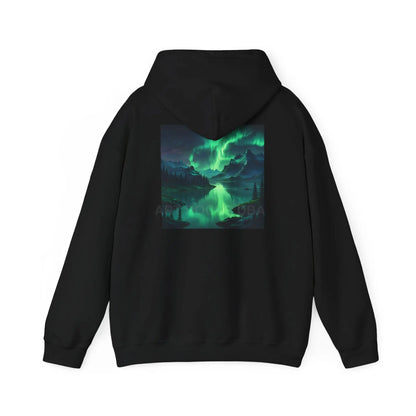 Aurora Borealis Sweatshirt Unisex Hooded Sweatshirt - Cozy Graphic Hoodie for Art Lovers Winter Gift Casual Wear Art