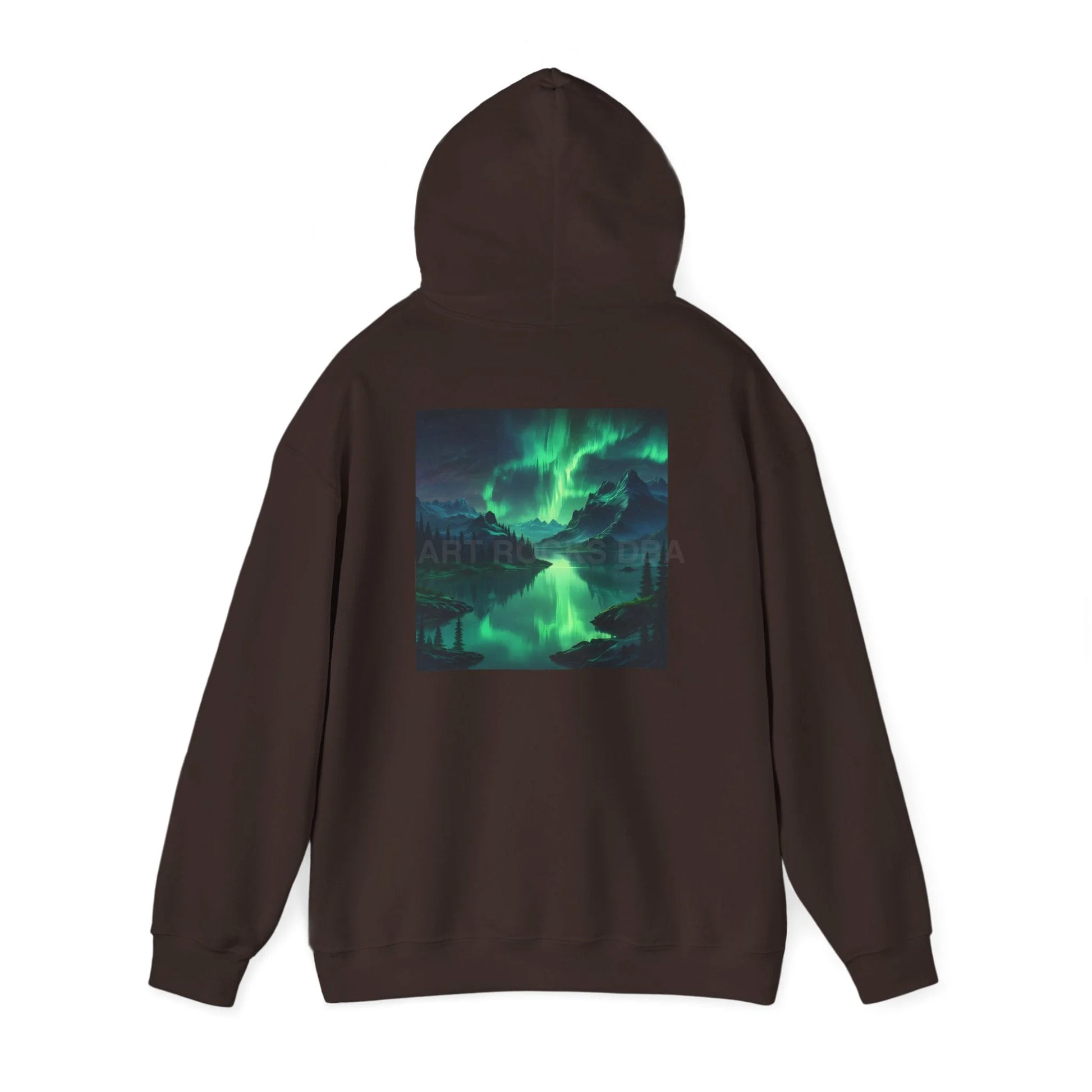 Aurora Borealis Sweatshirt Unisex Hooded Sweatshirt - Cozy Graphic Hoodie for Art Lovers Winter Gift Casual Wear Art