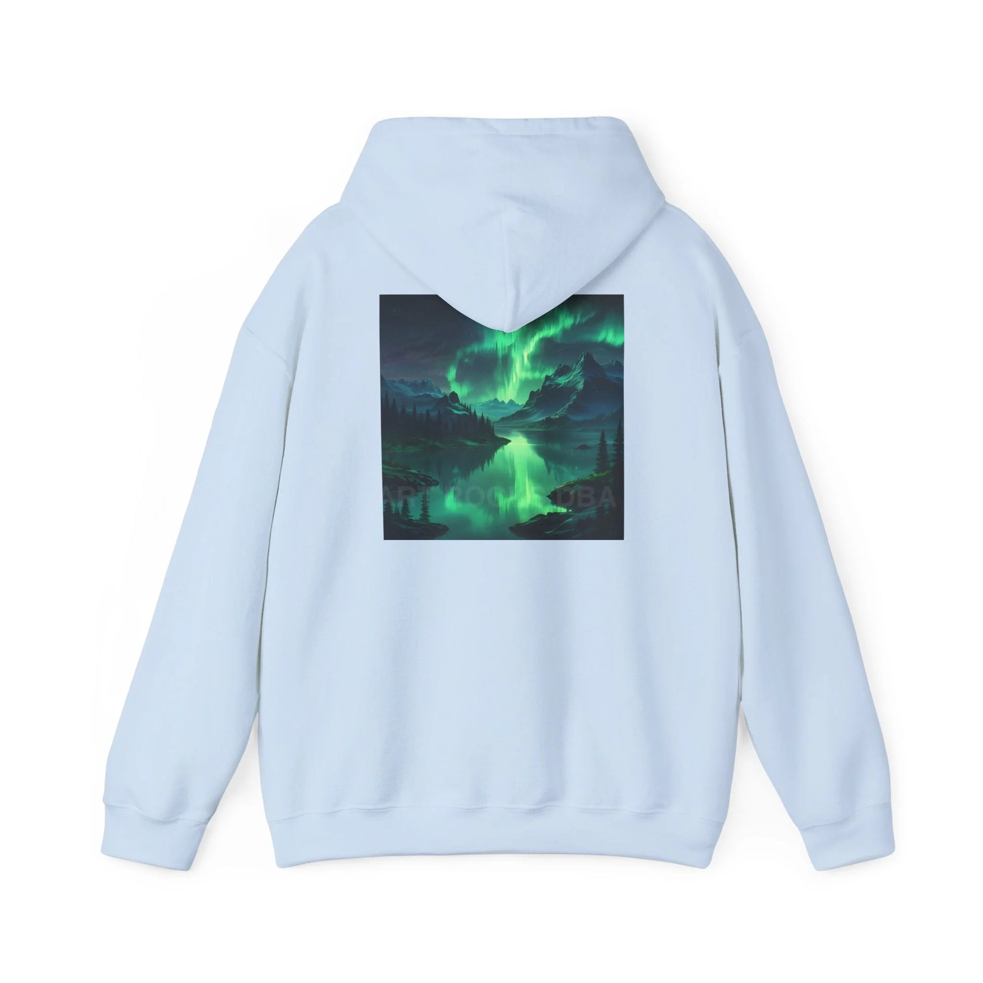 Aurora Borealis Sweatshirt Unisex Hooded Sweatshirt - Cozy Graphic Hoodie for Art Lovers Winter Gift Casual Wear Art