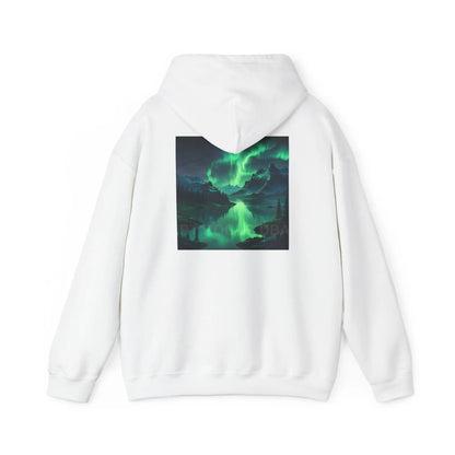 Aurora Borealis Sweatshirt Unisex Hooded Sweatshirt - Cozy Graphic Hoodie for Art Lovers Winter Gift Casual Wear Art