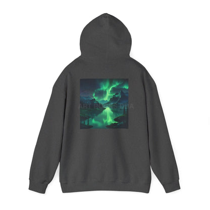 Aurora Borealis Sweatshirt Unisex Hooded Sweatshirt - Cozy Graphic Hoodie for Art Lovers Winter Gift Casual Wear Art