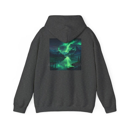 Aurora Borealis Sweatshirt Unisex Hooded Sweatshirt - Cozy Graphic Hoodie for Art Lovers Winter Gift Casual Wear Art