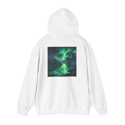 Aurora Borealis Sweatshirt Unisex Hooded Sweatshirt - Cozy Graphic Hoodie for Art Lovers Winter Gift Casual Wear Art