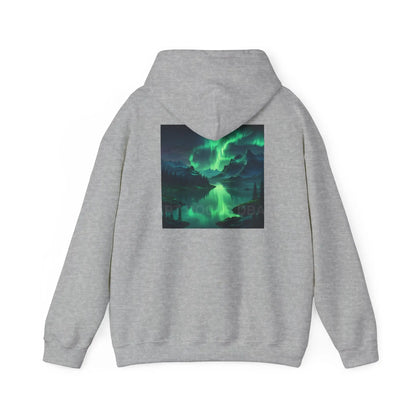 Aurora Borealis Sweatshirt Unisex Hooded Sweatshirt - Cozy Graphic Hoodie for Art Lovers Winter Gift Casual Wear Art