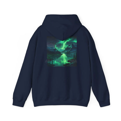 Aurora Borealis Sweatshirt Unisex Hooded Sweatshirt - Cozy Graphic Hoodie for Art Lovers Winter Gift Casual Wear Art