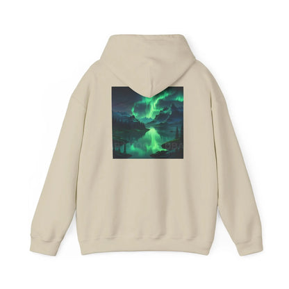 Aurora Borealis Sweatshirt Unisex Hooded Sweatshirt - Cozy Graphic Hoodie for Art Lovers Winter Gift Casual Wear Art