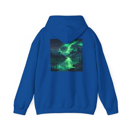Aurora Borealis Sweatshirt Unisex Hooded Sweatshirt - Cozy Graphic Hoodie for Art Lovers Winter Gift Casual Wear Art