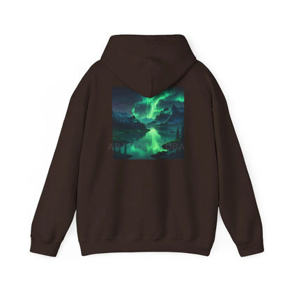 Aurora Borealis Sweatshirt Unisex Hooded Sweatshirt - Cozy Graphic Hoodie for Art Lovers Winter Gift Casual Wear Art