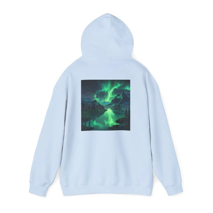Aurora Borealis Sweatshirt Unisex Hooded Sweatshirt - Cozy Graphic Hoodie for Art Lovers Winter Gift Casual Wear Art