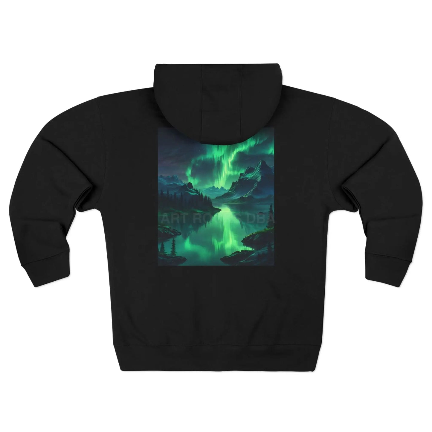 Aurora Borealis Zip-Up Sweatshirt - XS / Black - Hoodie