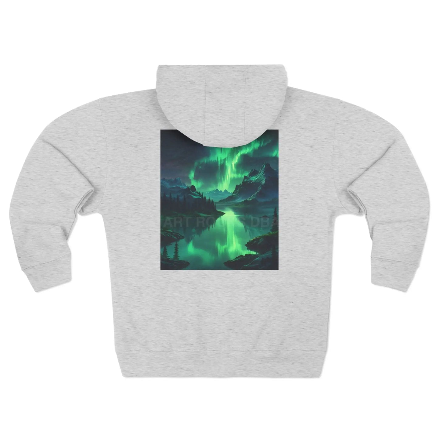 Aurora Borealis Zip-Up Sweatshirt - XS / Heather Grey - Hoodie