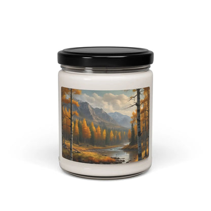 Autumn Aspens Scented Candle Cozy Home Decor Gift for Her Relaxation Fall Aromatherapy Nature Lover’s Candle