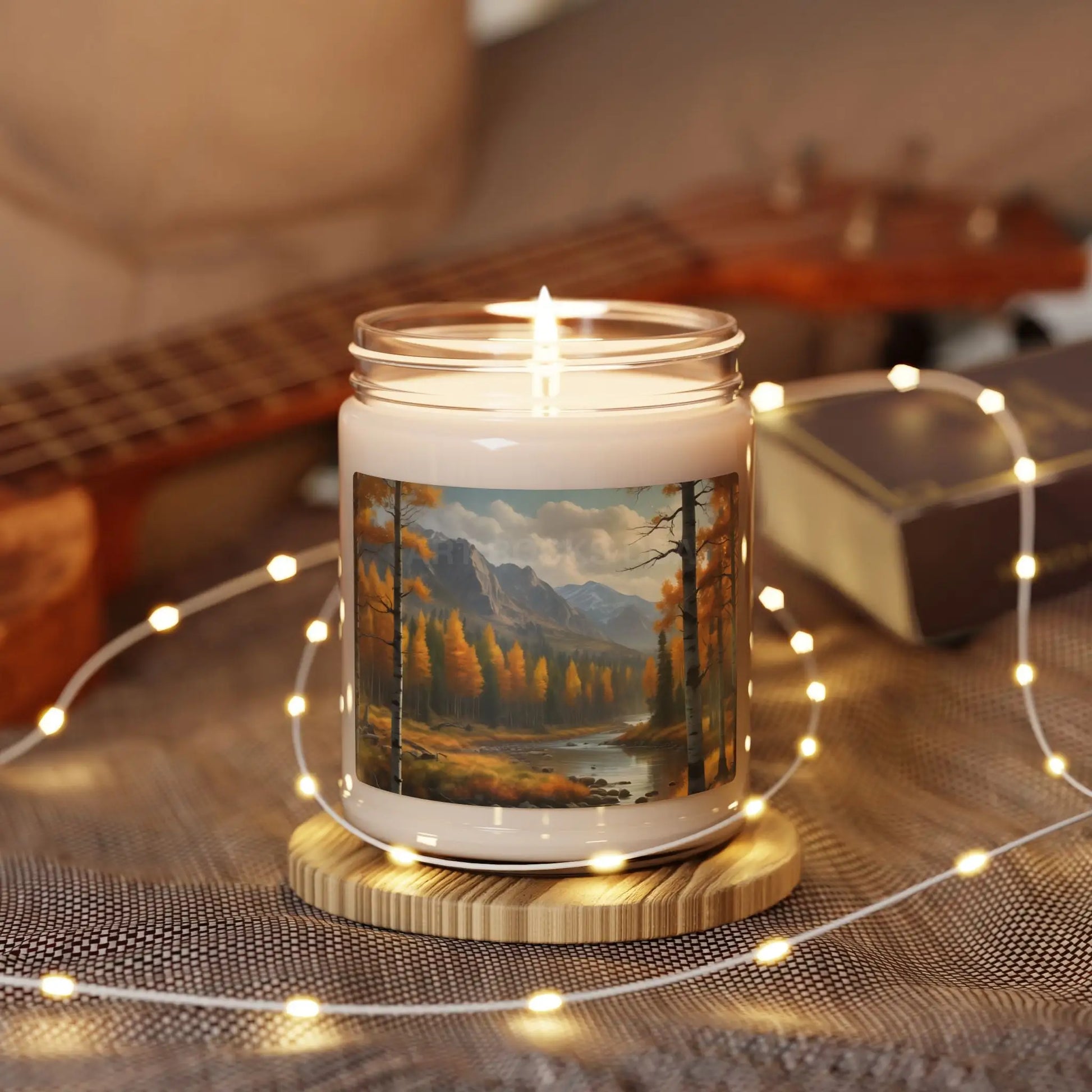 Autumn Aspens Scented Candle Cozy Home Decor Gift for Her Relaxation Fall Aromatherapy Nature Lover’s Candle - Home