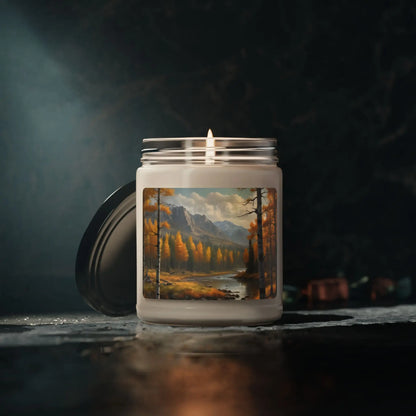 Autumn Aspens Scented Candle Cozy Home Decor Gift for Her Relaxation Fall Aromatherapy Nature Lover’s Candle - Home