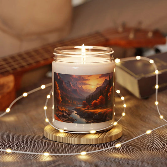 Autumn Colors in The Mountains Scented Soy Candle Cozy Home Decor Relaxing Aromatherapy Thanksgiving Gift Nature
