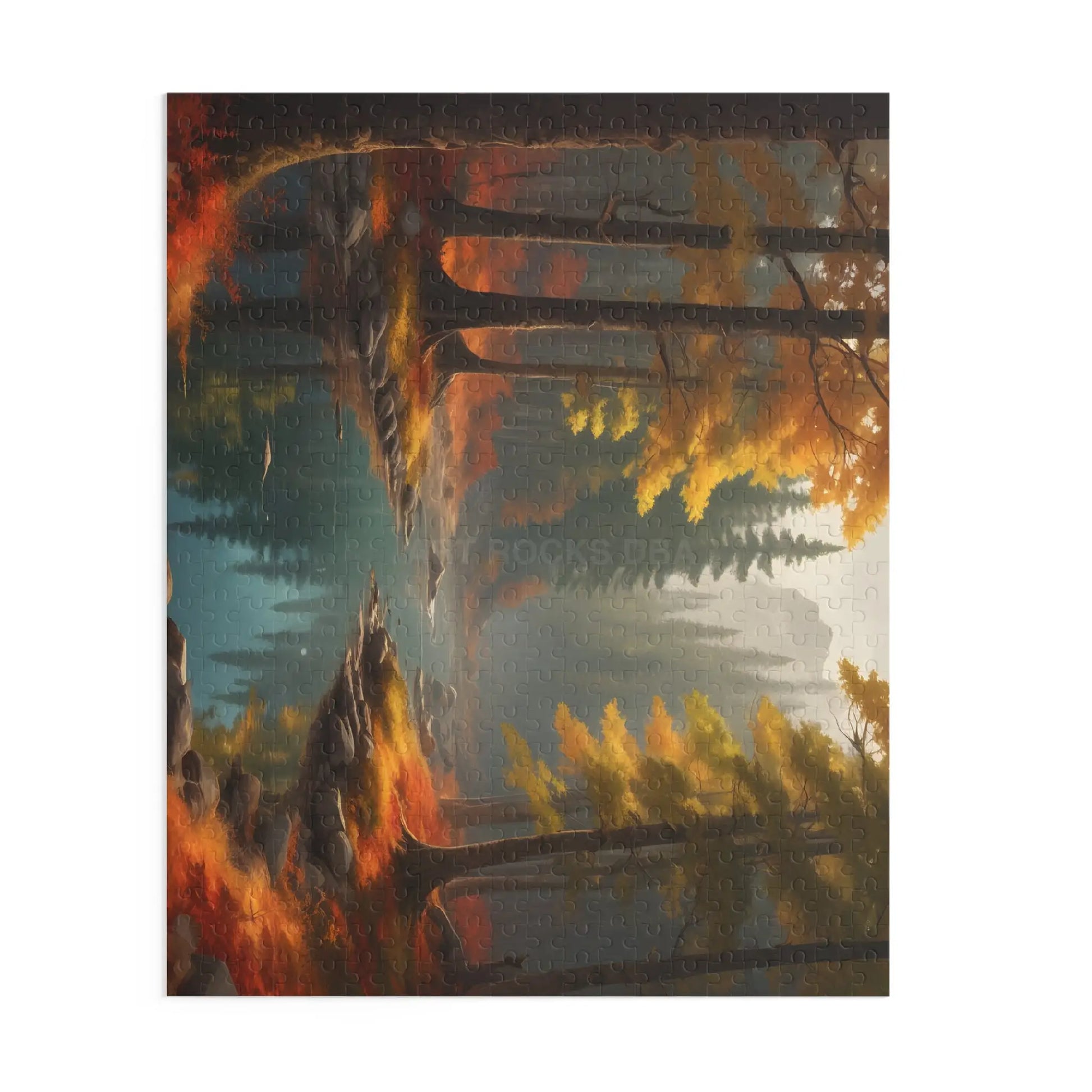 Autumn Forest Creek Jigsaw Puzzle — (120/252/500 pieces) - Puzzle