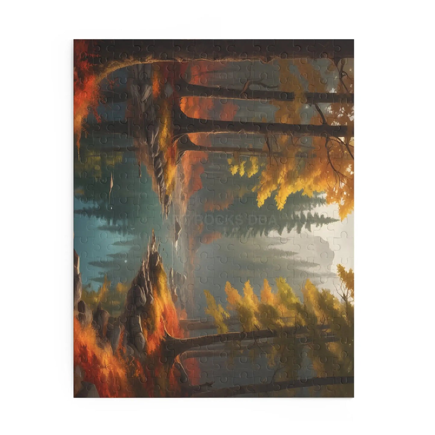 Autumn Forest Creek Jigsaw Puzzle — (120/252/500 pieces) - Puzzle