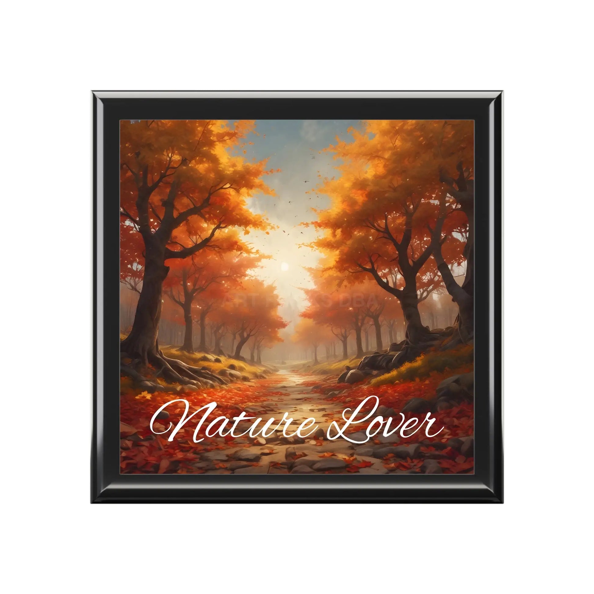 Autumn Forest Jewelry Box — ’Nature Lover’ Keepsake Box - Ebony Black / One size - Home Decor