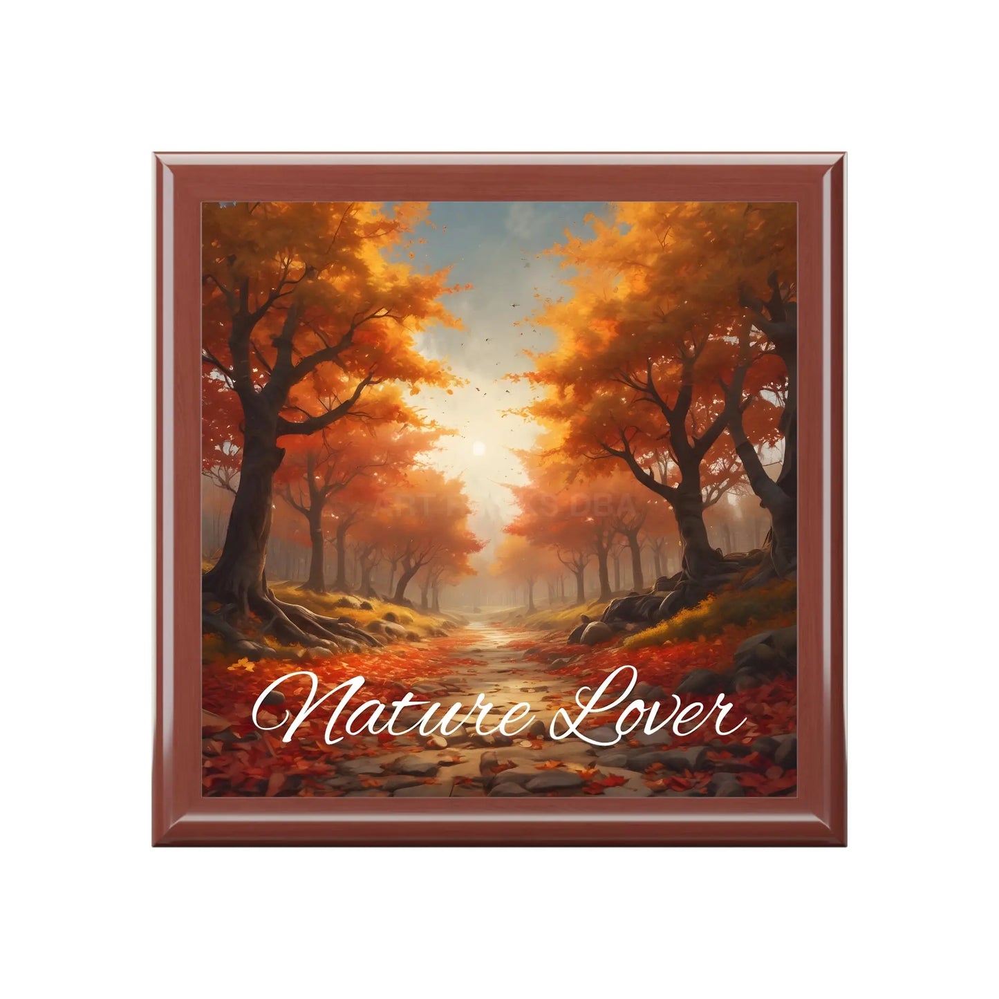 Autumn Forest Jewelry Box — ’Nature Lover’ Keepsake Box - Golden Oak / One size - Home Decor