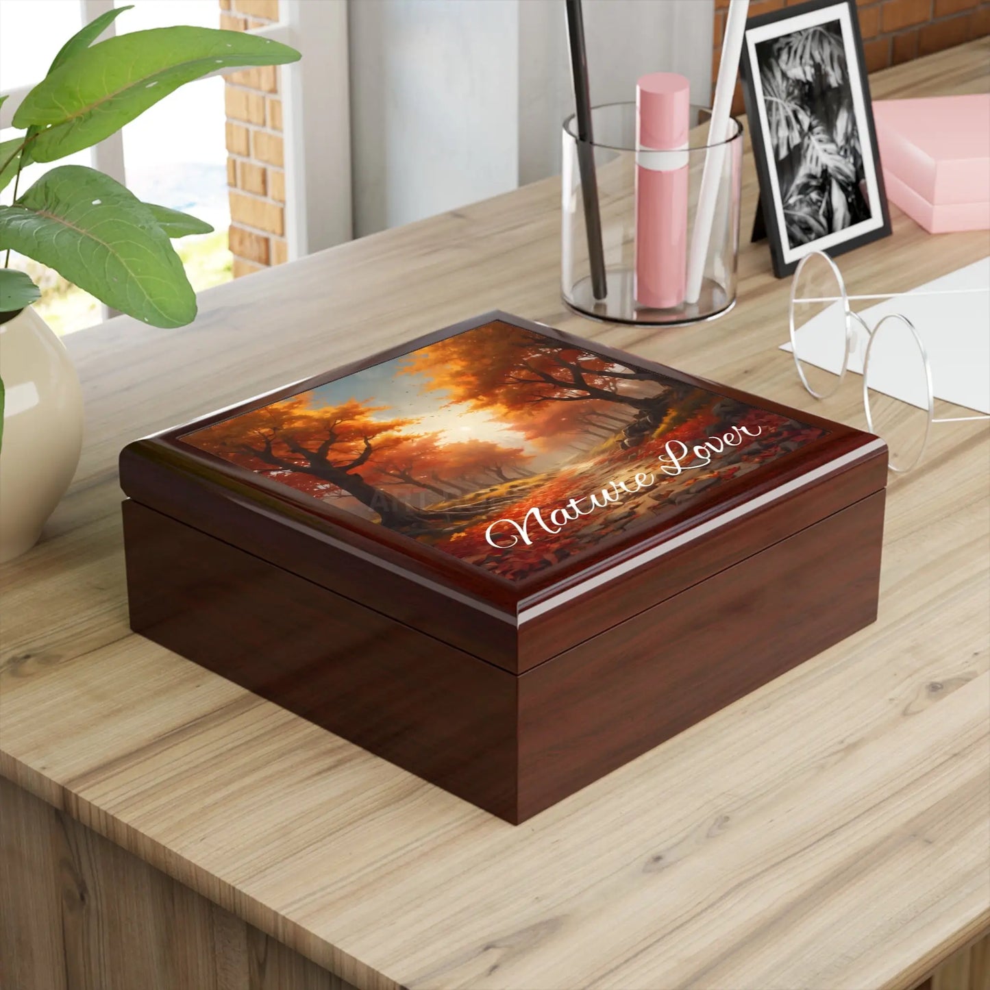 Autumn Forest Jewelry Box — ’Nature Lover’ Keepsake Box - Home Decor