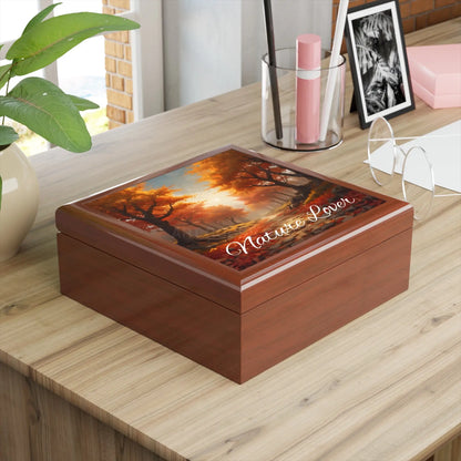 Autumn Forest Jewelry Box — ’Nature Lover’ Keepsake Box - Home Decor