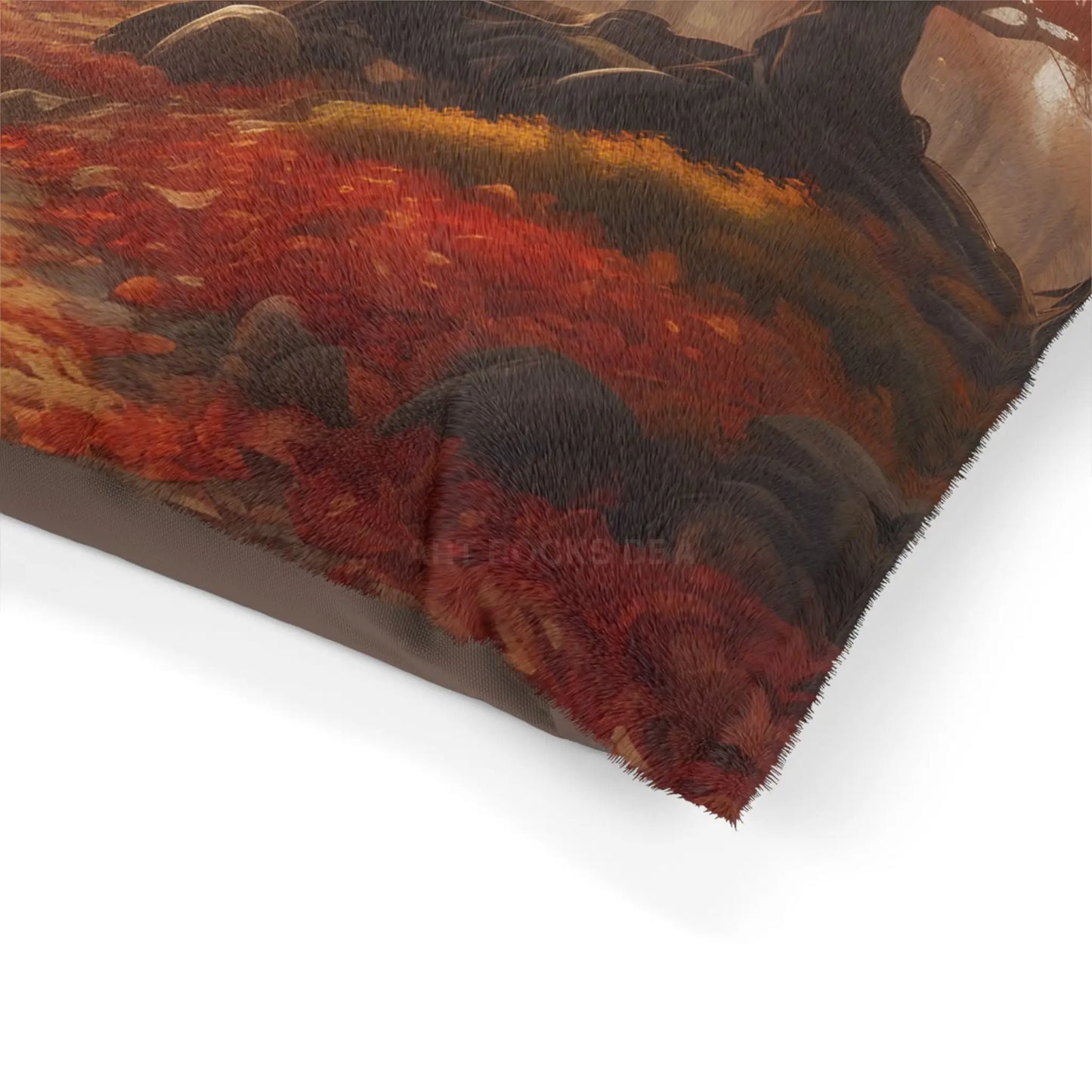 Autumn Forest Pet Bed — Cozy Fall Woodland Dog & Cat Cushion - Pets