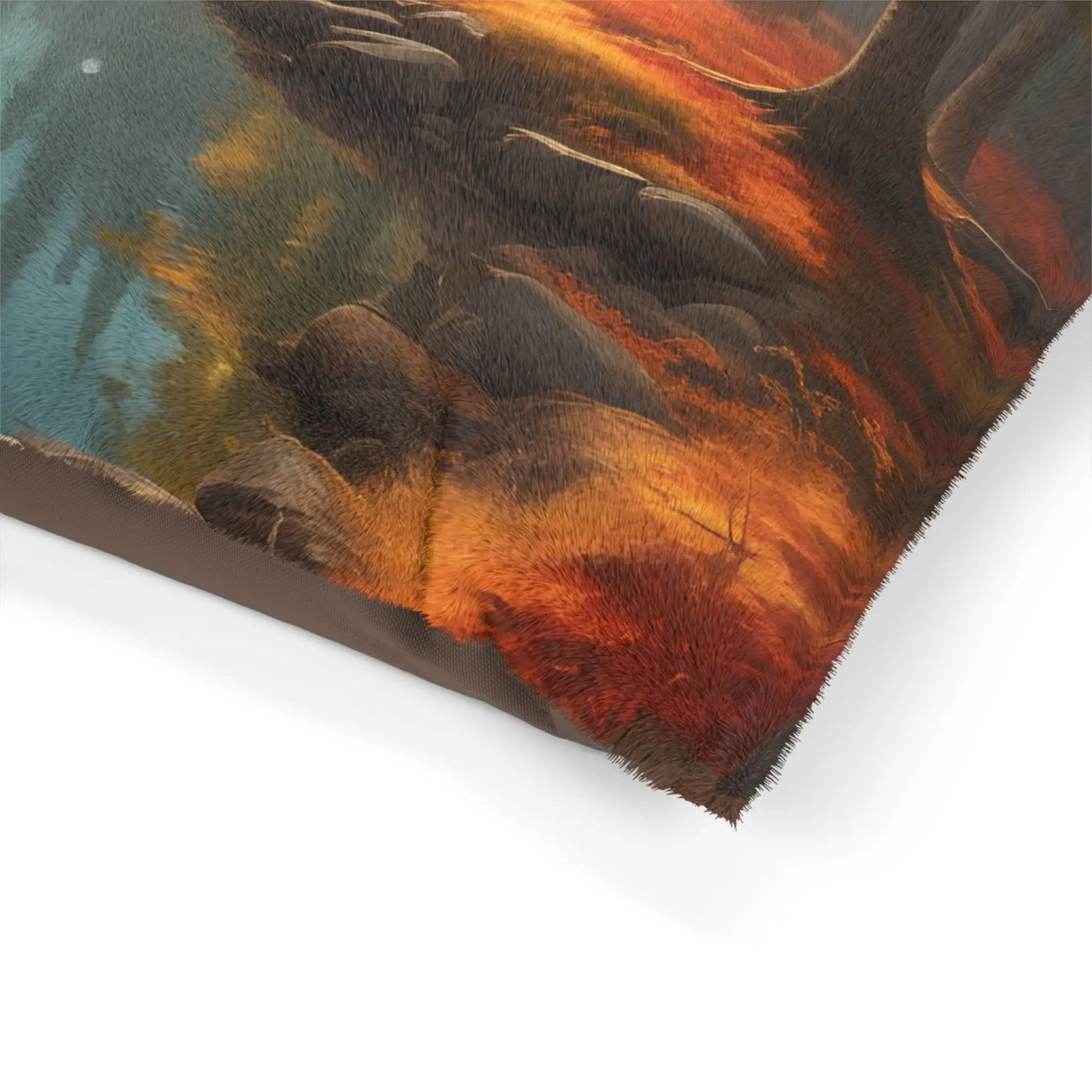 Autumn Forest Pet Bed — Cozy Scenic Dog & Cat Pillow - Pets