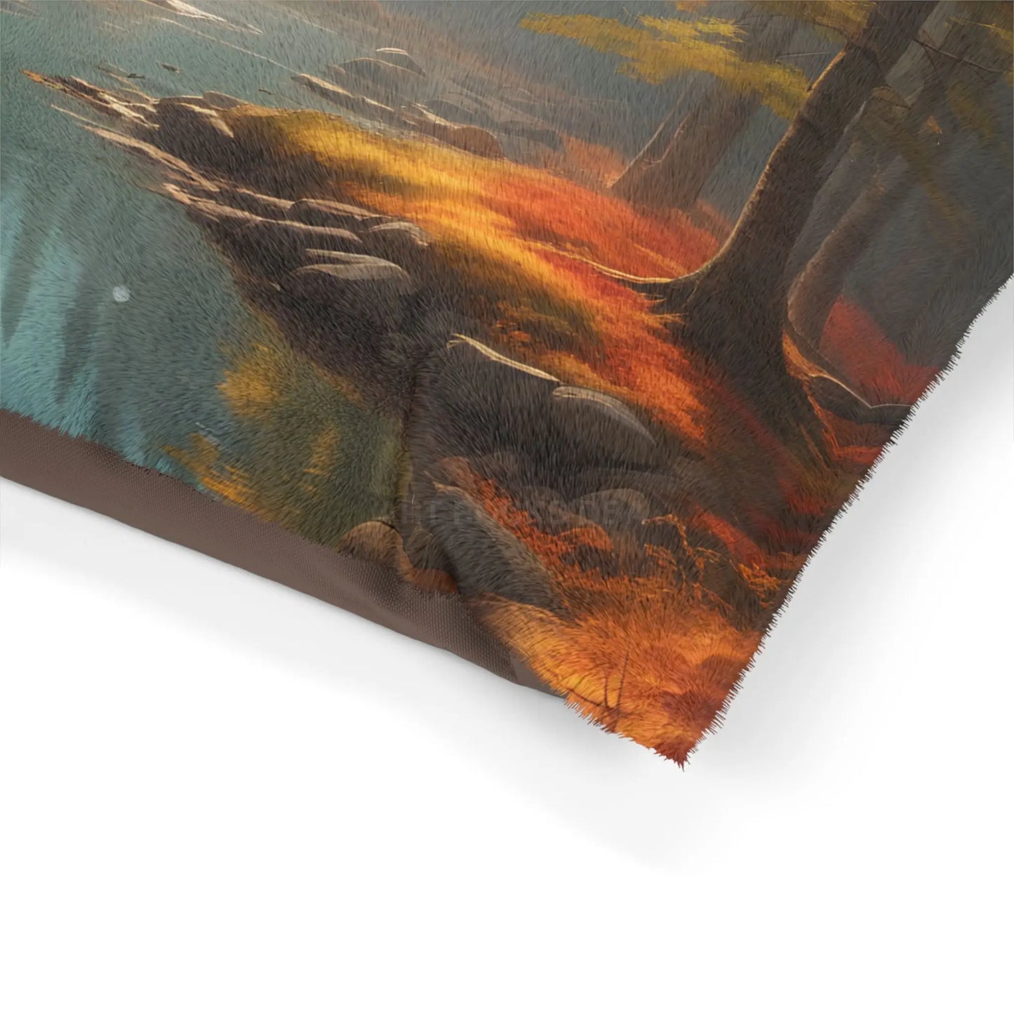 Autumn Forest Pet Bed — Cozy Scenic Dog & Cat Pillow - Pets