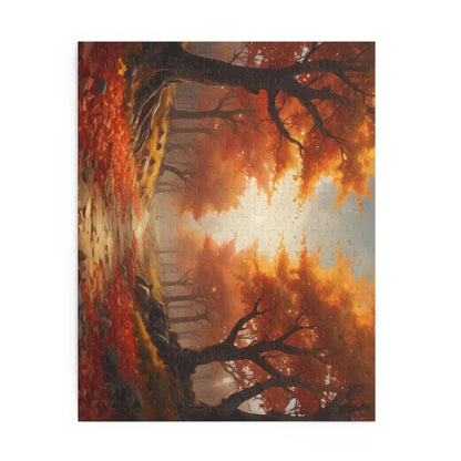 Autumn Forest Scenic Path Jigsaw Puzzle — 120/252/500-Piece - Puzzle