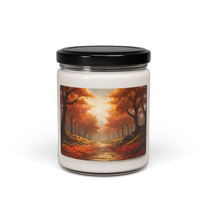 Autumn Forest Scented Soy Candle Cozy Home Decor Aromatherapy Gift Fall Candles Relaxation Seasonal Fragrance - Clean