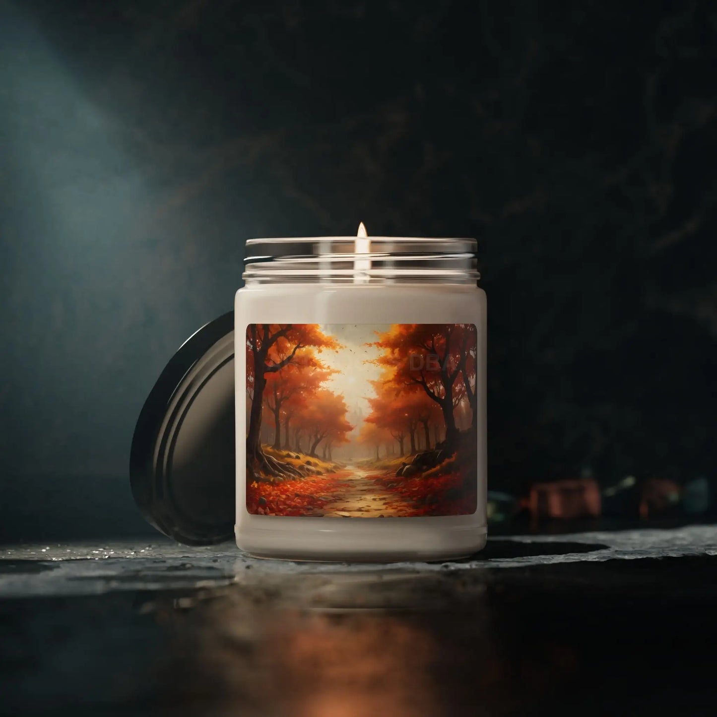 Autumn Forest Scented Soy Candle Cozy Home Decor Aromatherapy Gift Fall Candles Relaxation Seasonal Fragrance - Home