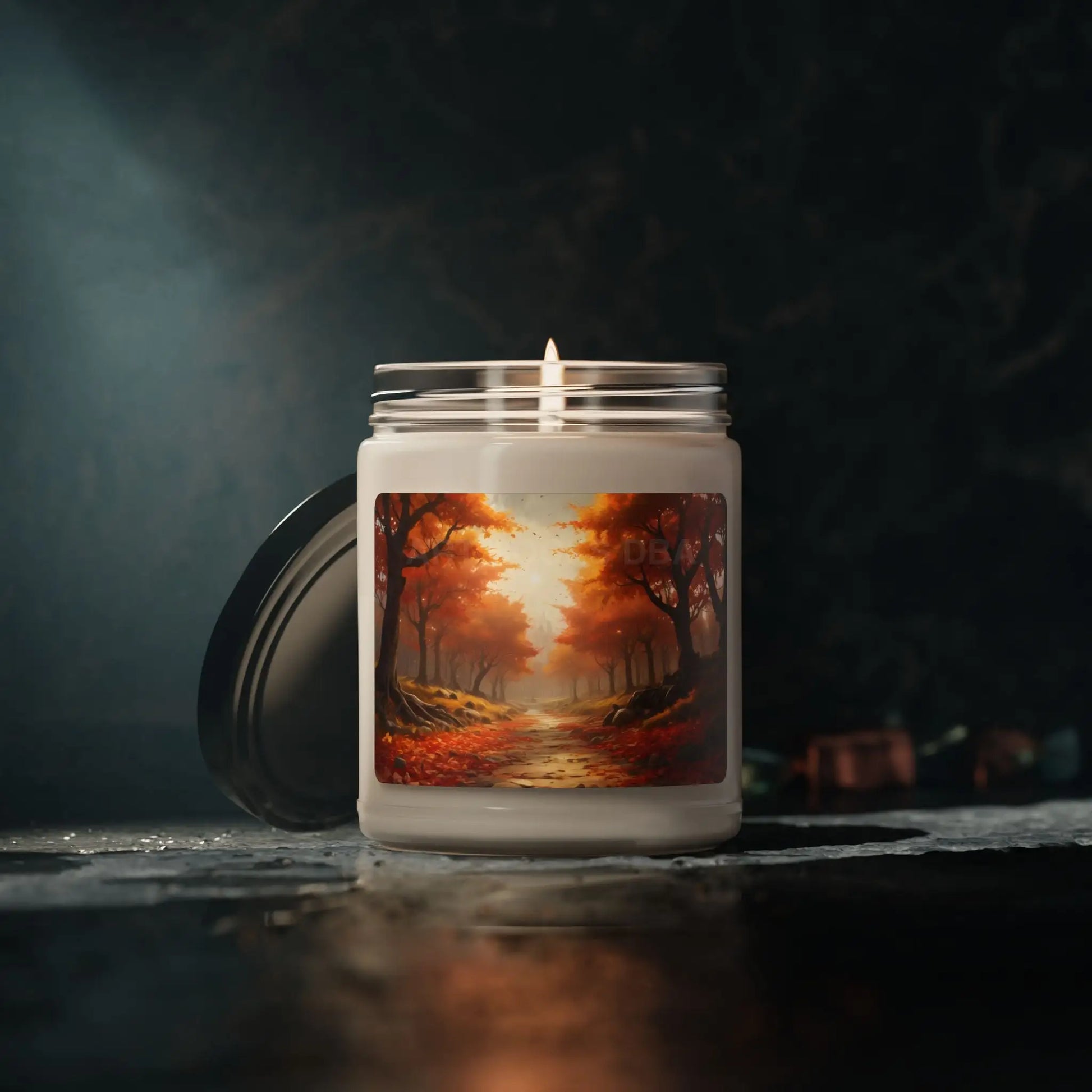 Autumn Forest Scented Soy Candle Cozy Home Decor Aromatherapy Gift Fall Candles Relaxation Seasonal Fragrance - Home