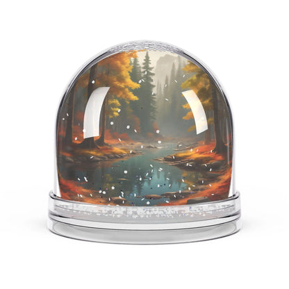 Autumn Forest Snow Globe — Scenic Fall Woodland Keepsake - 3.5’’ × 3.4’’ - Home Decor