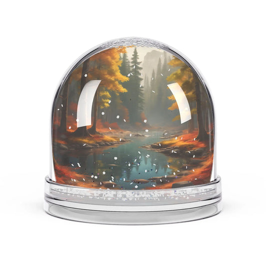 Autumn Forest Snow Globe — Scenic Fall Woodland Keepsake - 3.5’’ × 3.4’’ - Home Decor