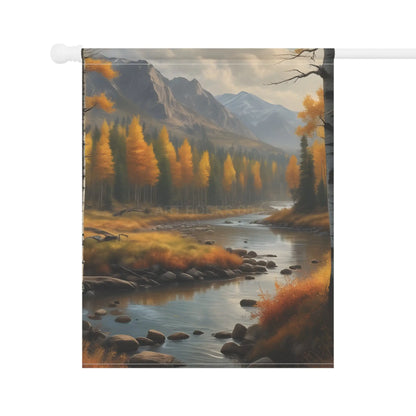 Autumn Garden Flag Cozy Home Decor Banner Fall Outdoor Decoration Rustic Yard Art Seasonal Garden Accessory - 12’’ ×