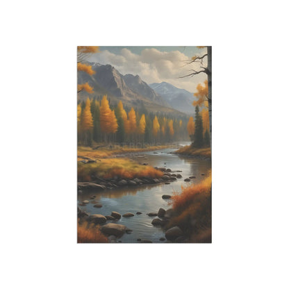 Autumn Garden Flag Cozy Home Decor Banner Fall Outdoor Decoration Rustic Yard Art Seasonal Garden Accessory - 12’’ ×