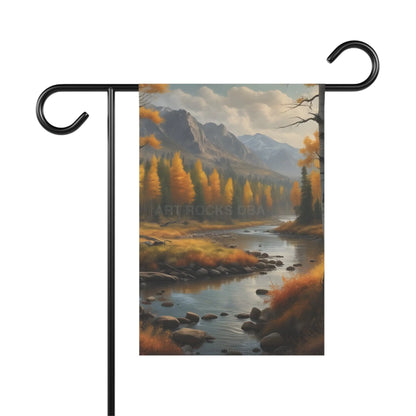 Autumn Garden Flag Cozy Home Decor Banner Fall Outdoor Decoration Rustic Yard Art Seasonal Garden Accessory - 12’’ ×