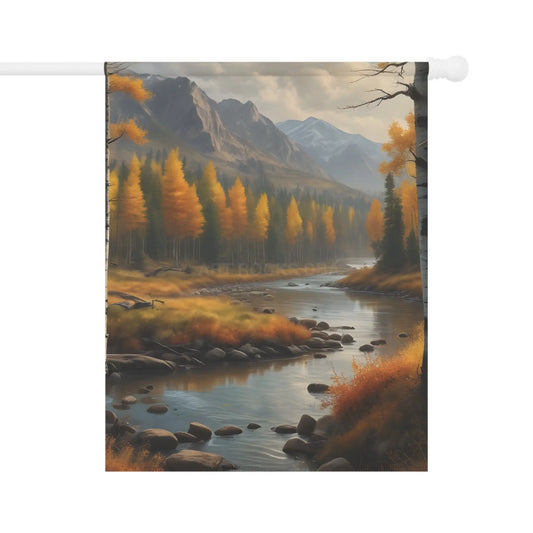 Autumn Garden Flag Cozy Home Decor Banner Fall Outdoor Decoration Rustic Yard Art Seasonal Garden Accessory - 12’’ ×