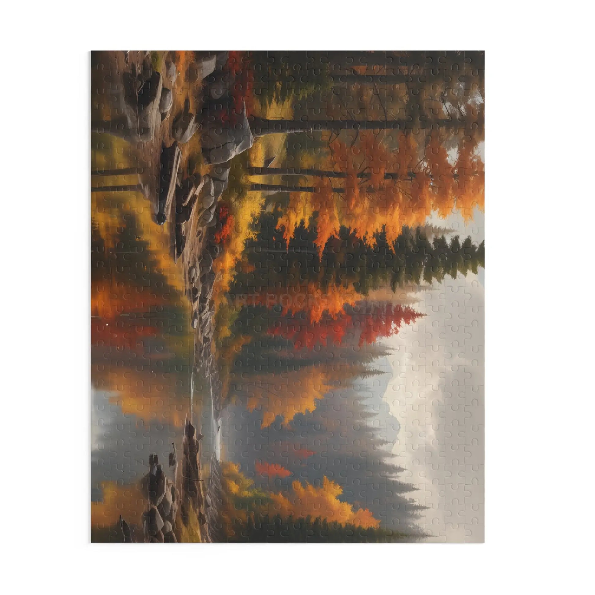 Autumn Lakeside Jigsaw Puzzle — 120/252/500-Piece - Puzzle
