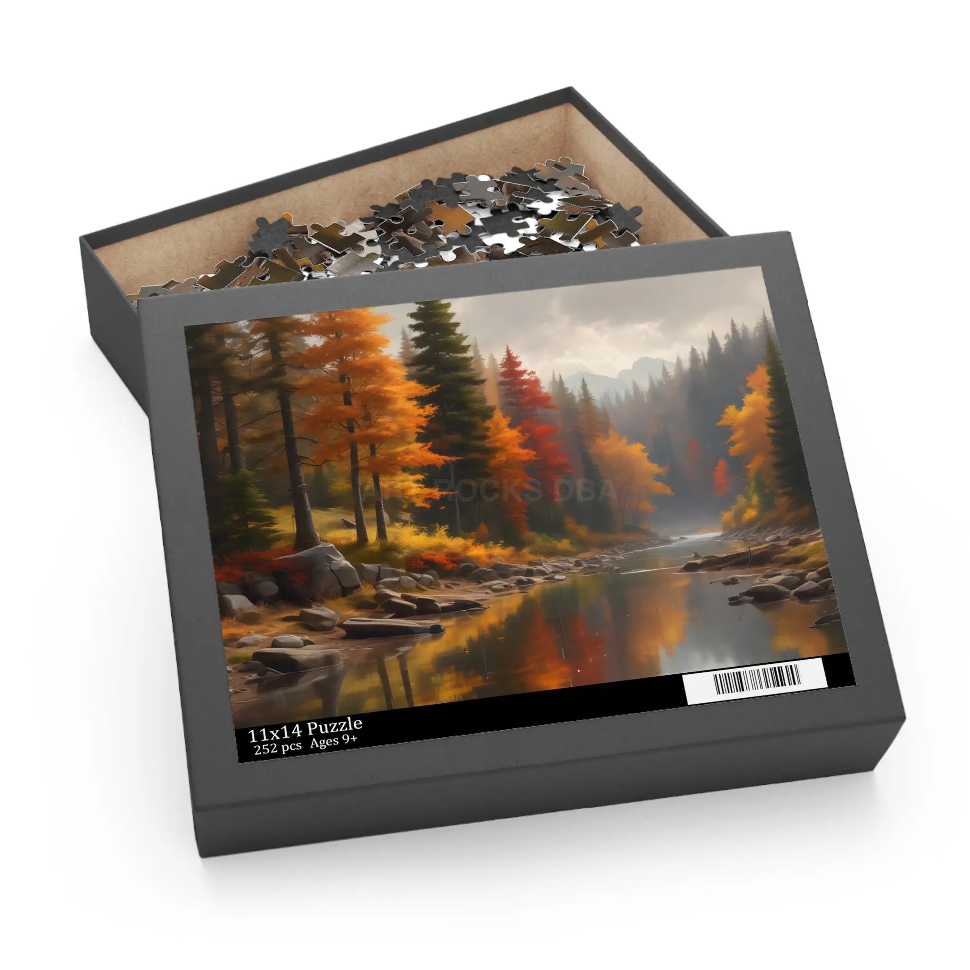 Autumn Lakeside Jigsaw Puzzle — 120/252/500-Piece - Puzzle