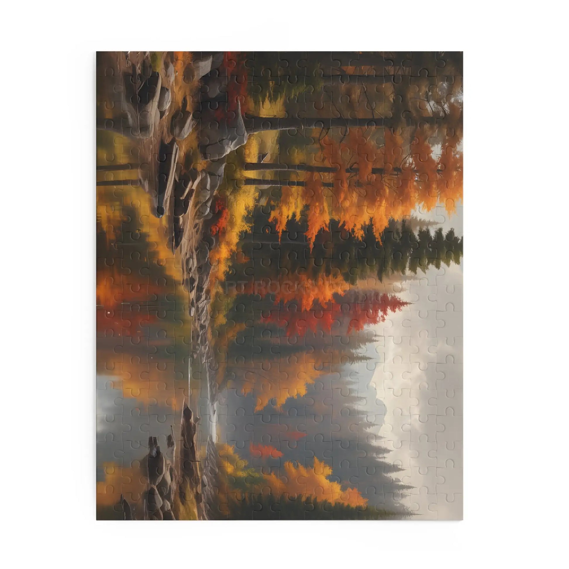 Autumn Lakeside Jigsaw Puzzle — 120/252/500-Piece - Puzzle