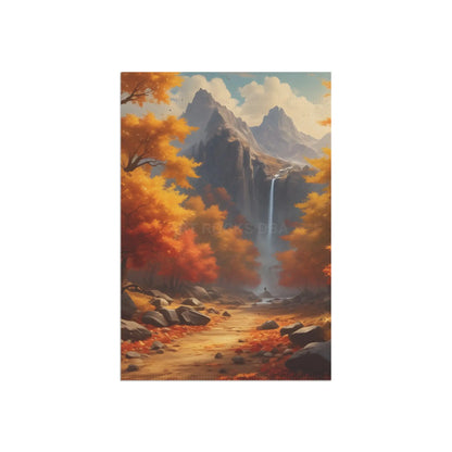 Autumn Landscape Garden Banner Fall Home Decor Seasonal Outdoor Flag Nature Lovers Gift Thanksgiving Decoration - 12’’